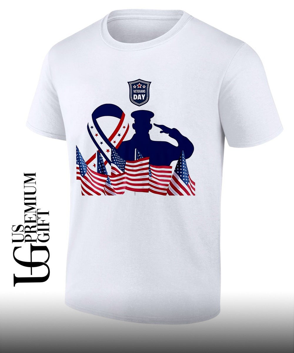 Veterans Day honor banner USA flag shirt