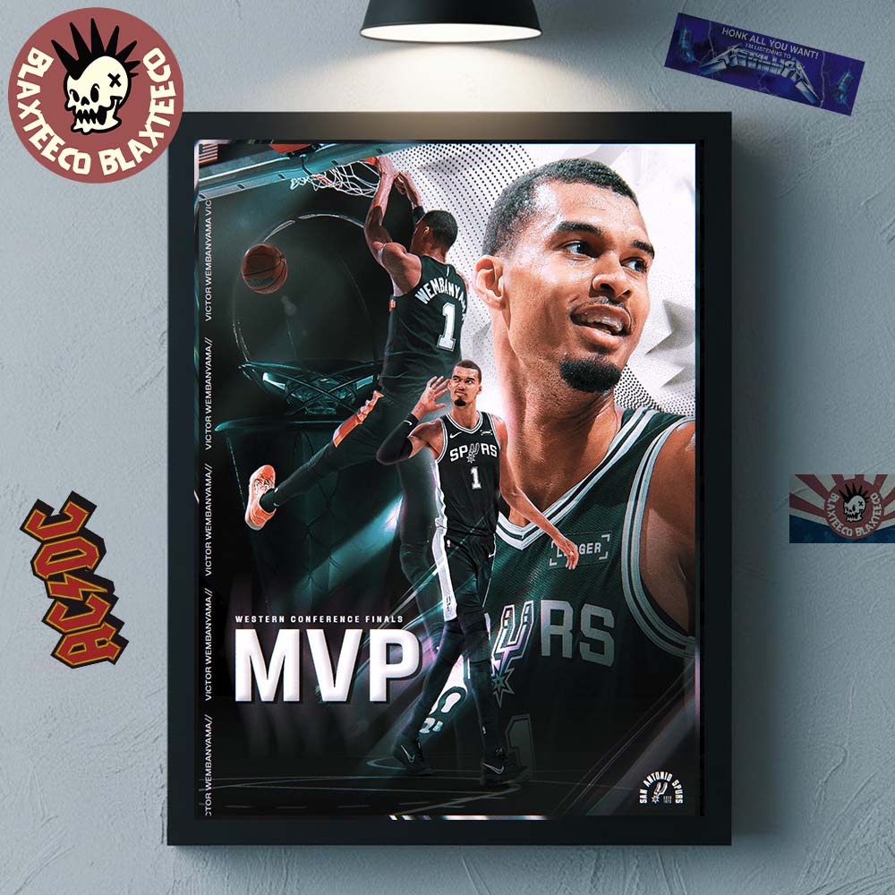 Victor Wembanyama San Antonio Spurs 2026 NBA Western Conference Finals MVP Home Decor Poster Canvas