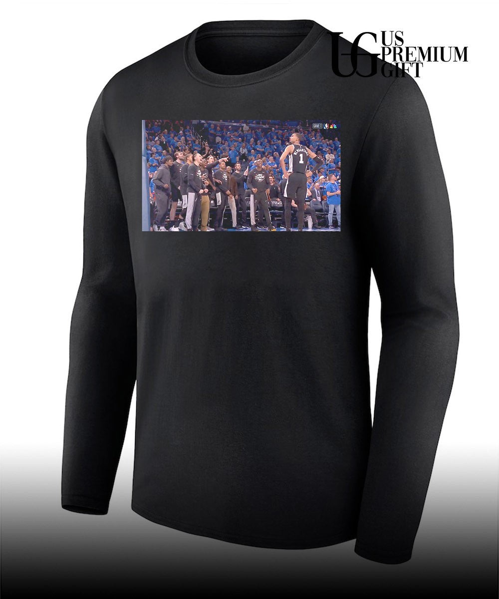 Victor Wembanyama and teammates 2026 WCF Game 1 shirt