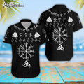 Viking Vegvisir Horns Of Odin Hawaiian Shirt