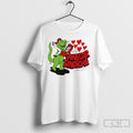 Vinegar Syndrome Dinosaur Holding Woman Shirt Tee