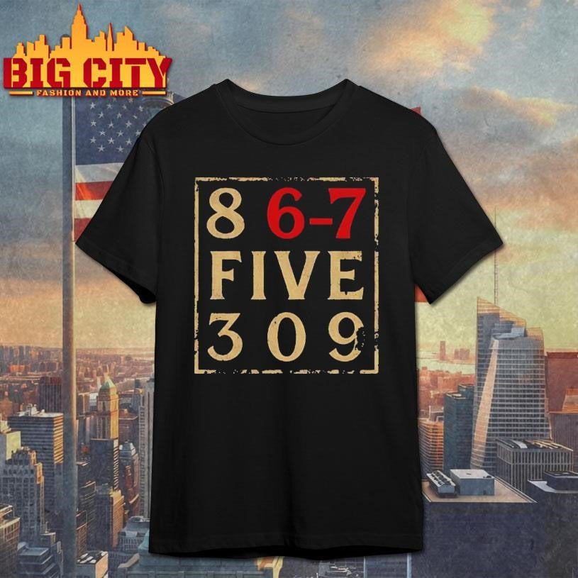 Vintage Eighties 867 Five 309 Funny 6 7 Meme Shirt