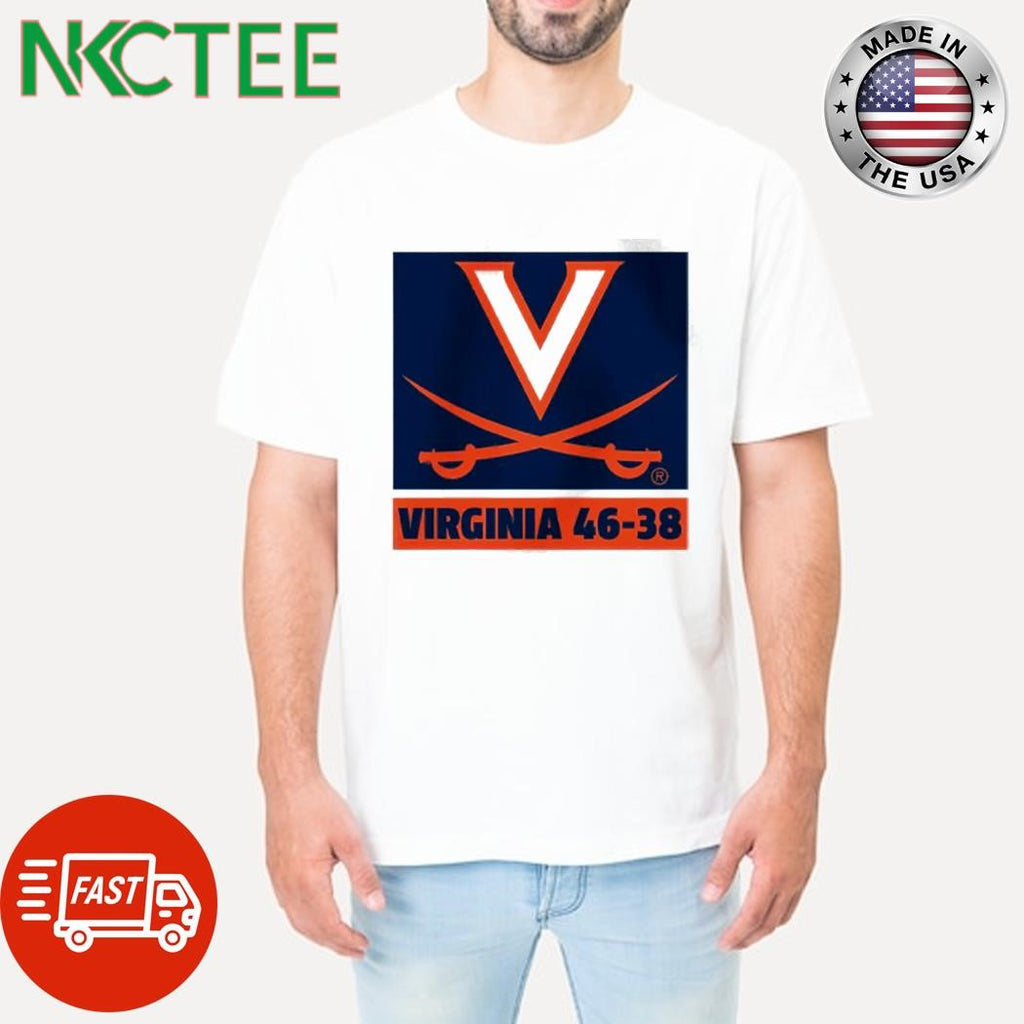 Virginia Cavaliers football logo 46-38 shirt