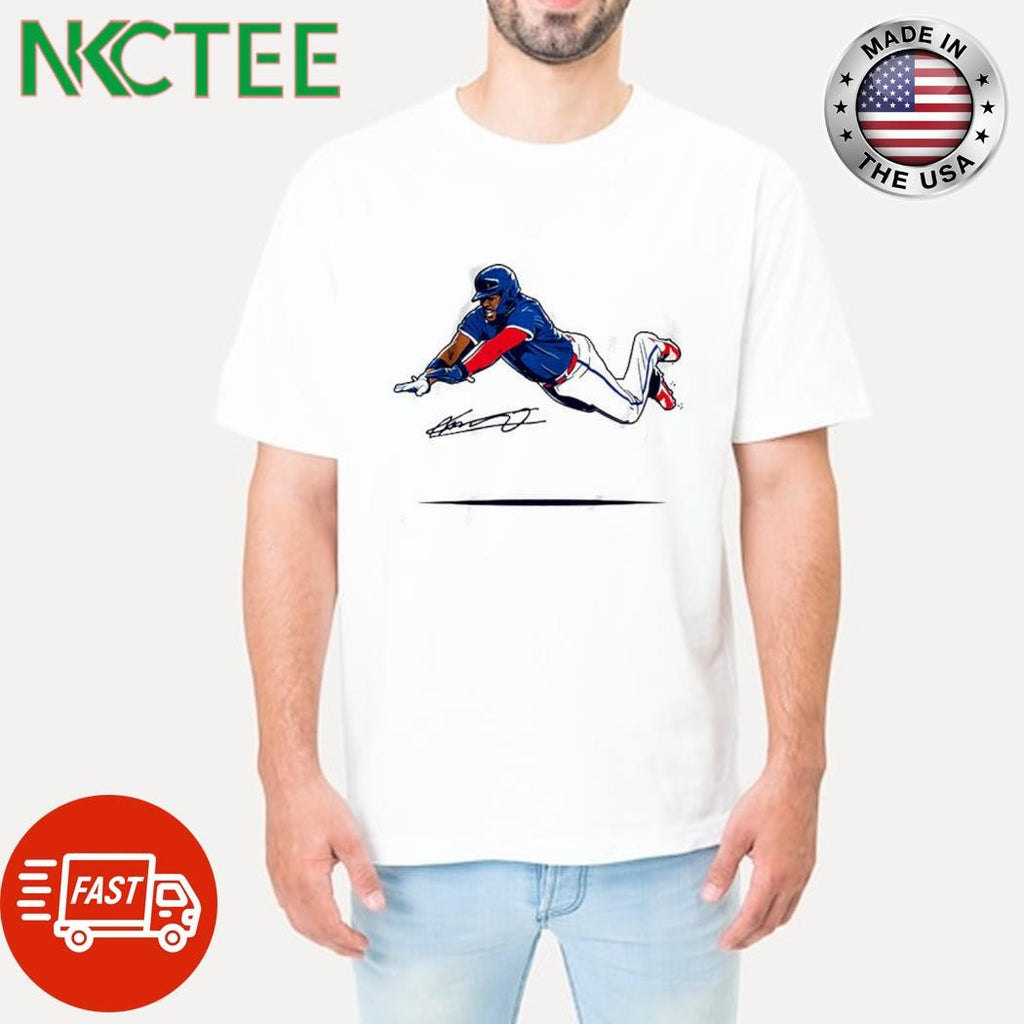 Vladimir Guerrero Jr Super Vlad Flying Slide Toronto Blue Jays MLB signature fly shirt