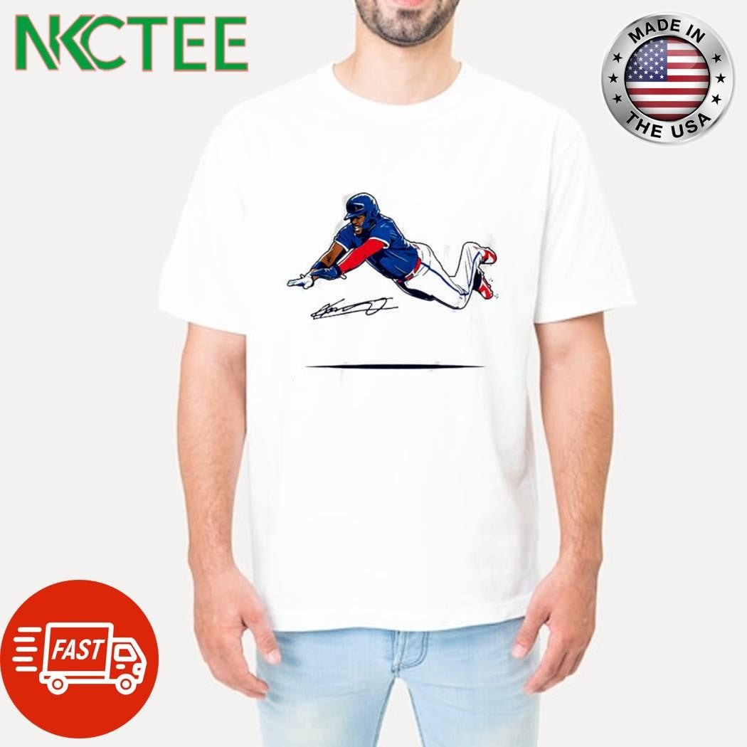Vladimir Guerrero Jr Super Vlad Flying Slide Toronto Blue Jays MLB signature fly shirt