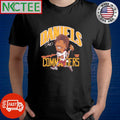 Washington Commanders Jayden Daniels Signature Waffles hold ball run shirt