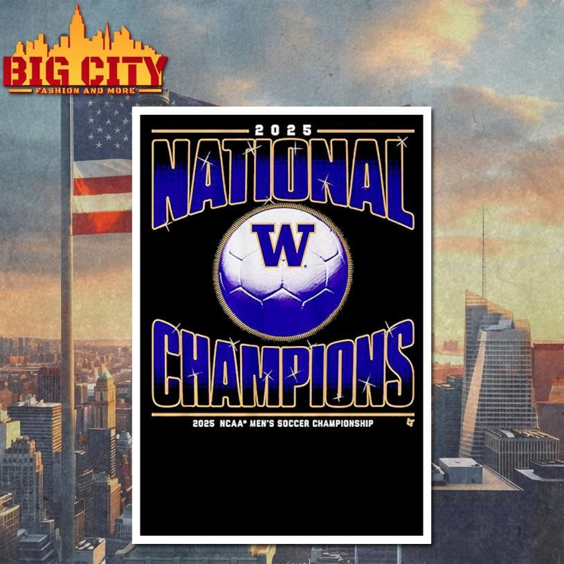 Washington Men’s Soccer 2025 National Champions Shirt