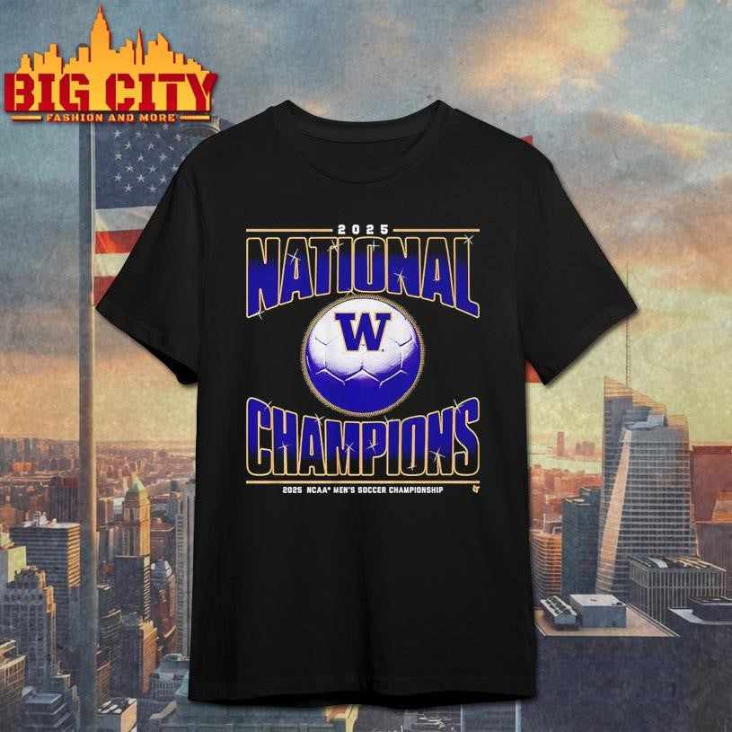 Washington Men’s Soccer 2025 National Champions Shirt