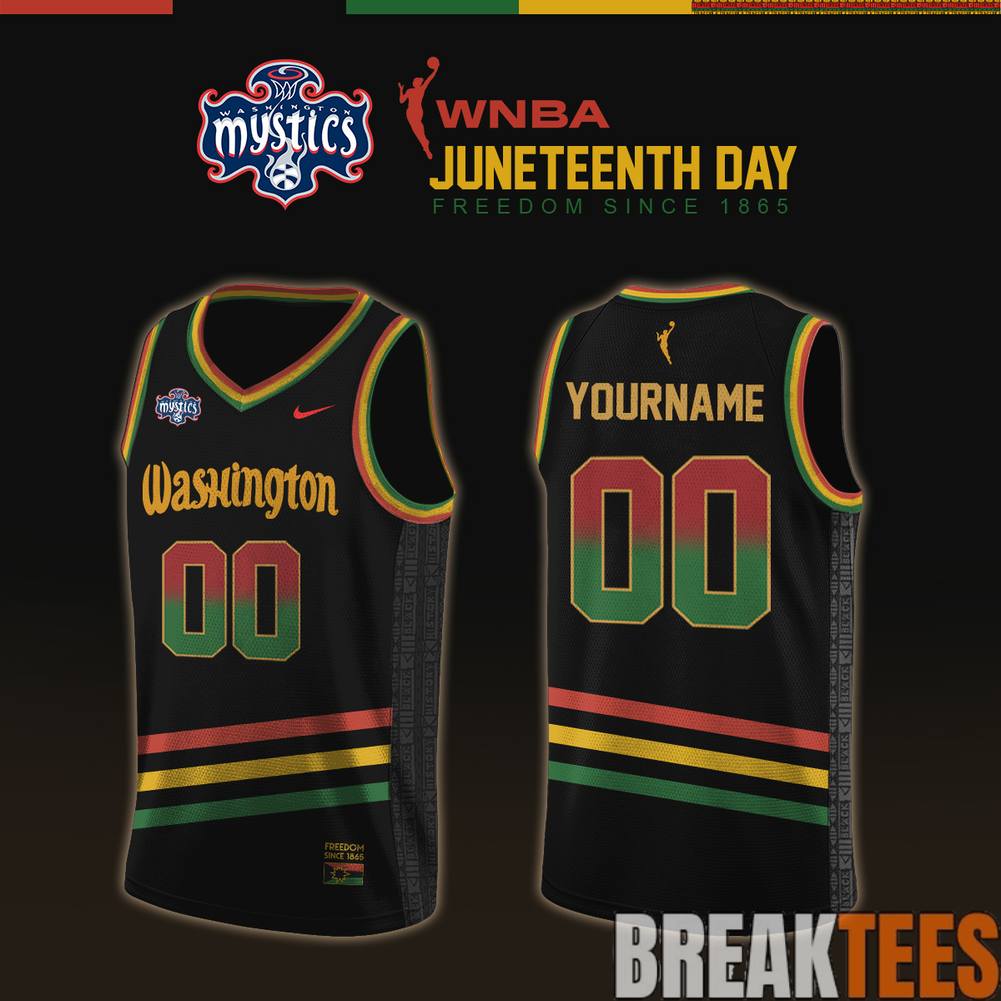Washington Mystics WNBA x Juneteenth Day Basketball Jersey
