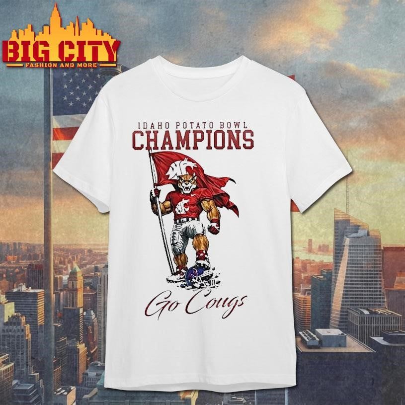 Washington State Cougars 2025 Idaho Potato Bowl Champions Go Cougs Shirt