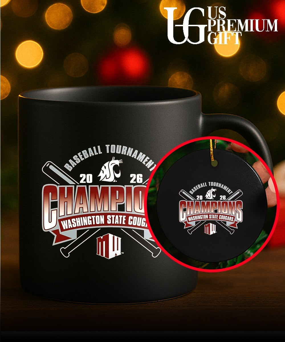 Washington State Cougars 2026 Mountain West Baseball Tournament Champions shirt