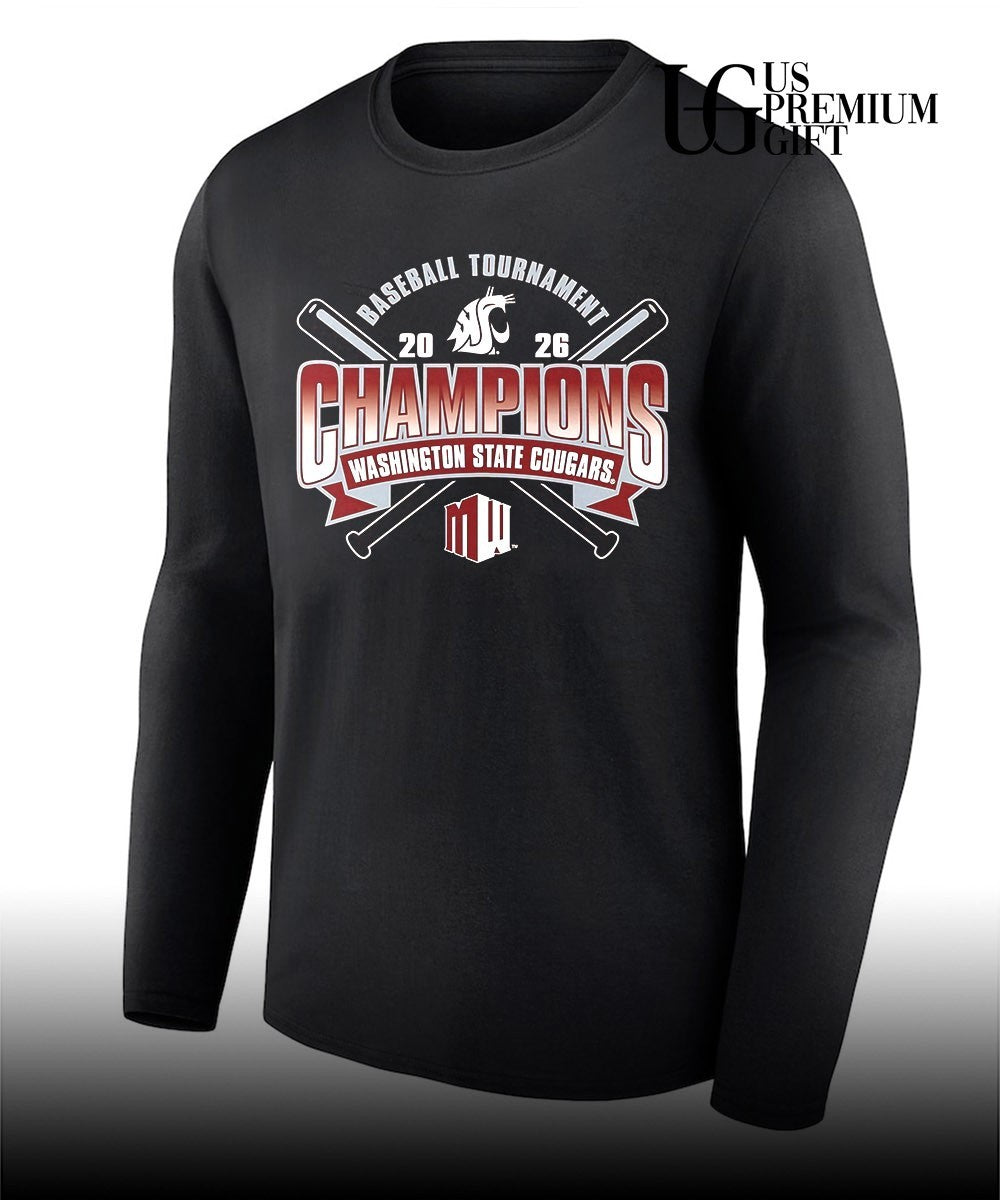 Washington State Cougars 2026 Mountain West Baseball Tournament Champions shirt