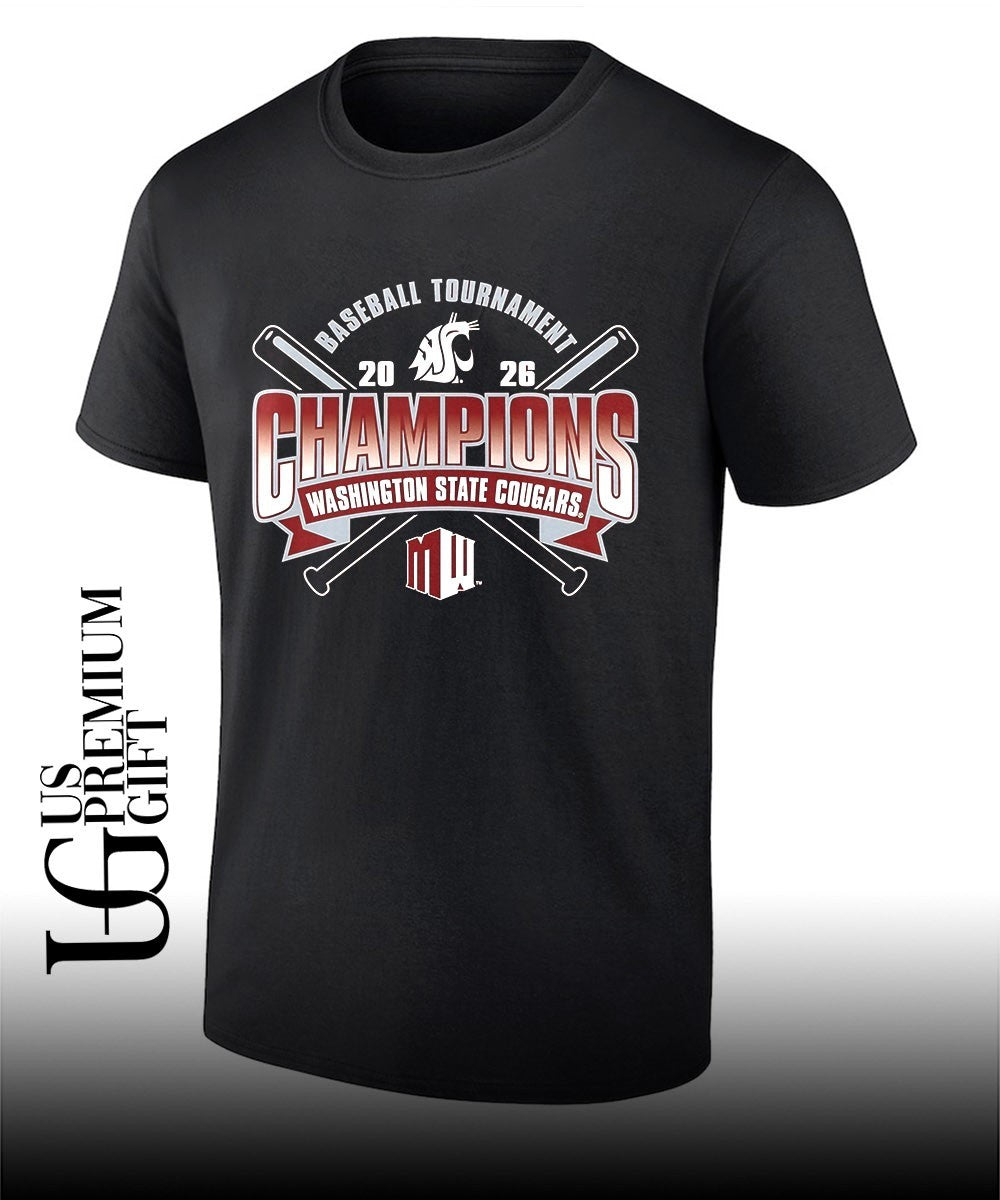 Washington State Cougars 2026 Mountain West Baseball Tournament Champions shirt