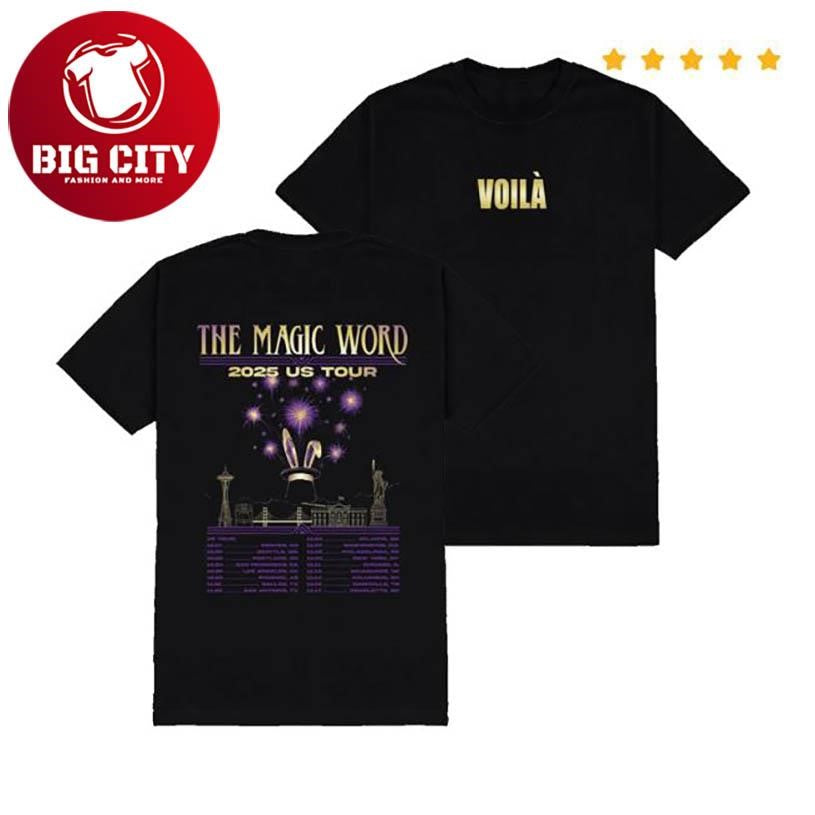 Wear Voila Us Tour Two Sided Shirt