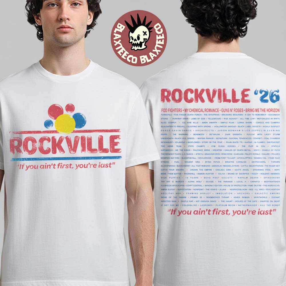 Welcome To Rockville 2026 Festival Merch Daytona Beach Florida From May 7 To 10 2026 Wonderville Two Sided T-Shirt