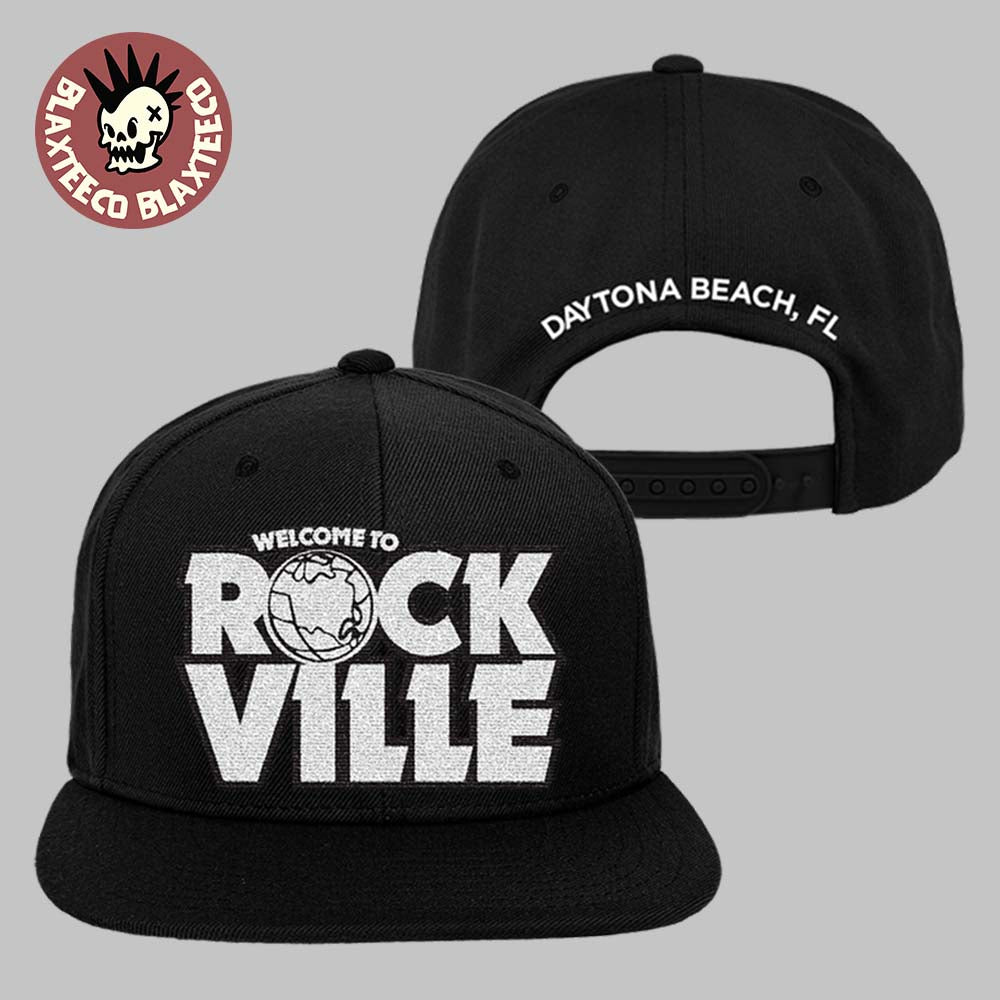 Welcome To Rockville 2026 Festival Merch Daytona Beach Florida Rock World Snapback Hat