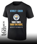 Wembley London Manchester City FA Cup Champions Three Times Third Time Right shirt