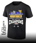 West Virginia Mountaineers Women’s Basketball Champions 2026 player names city skyline T-shirt