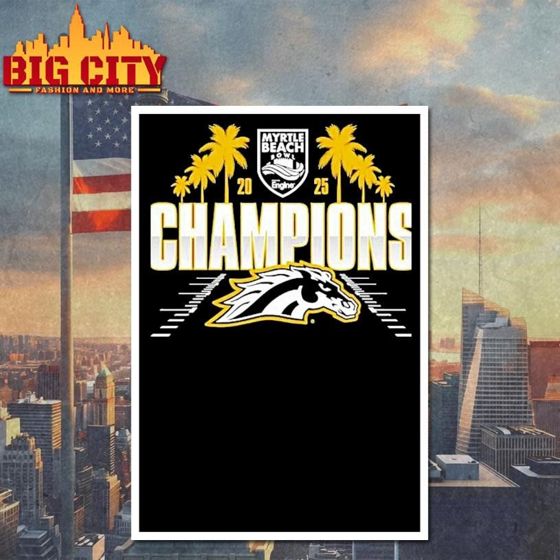 Western Michigan 2025 Myrtle Beach Bowl Champions Shirt