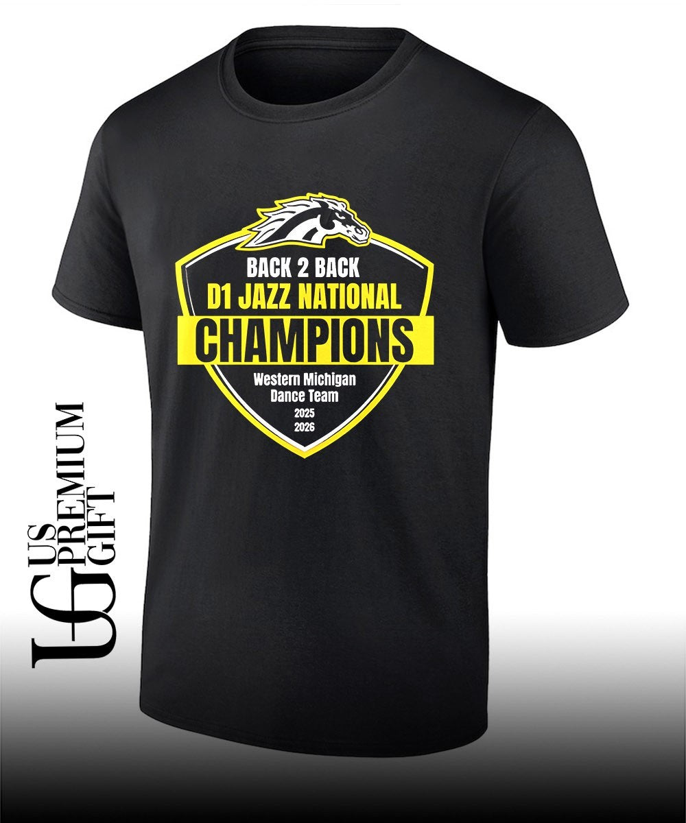 Western Michigan Broncos 026 Back-To-Back D1 Jazz National Champions shirt