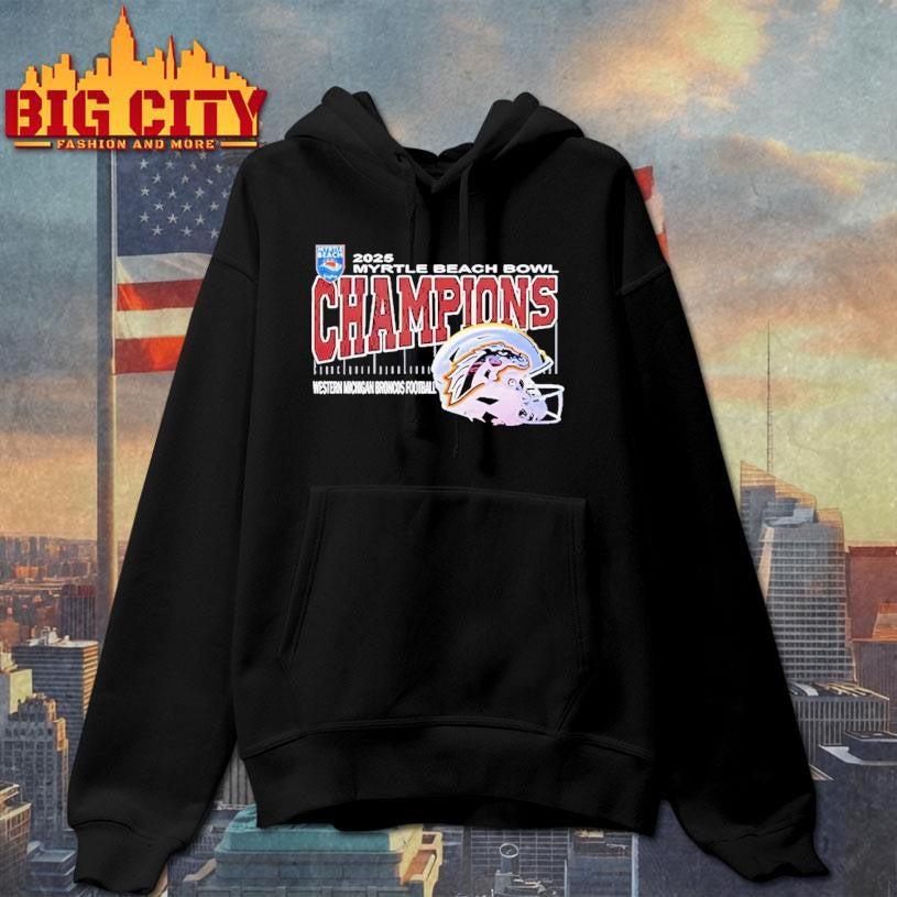 Western Michigan Broncos 2025 Myrtle Beach Bowl Champions Shirt
