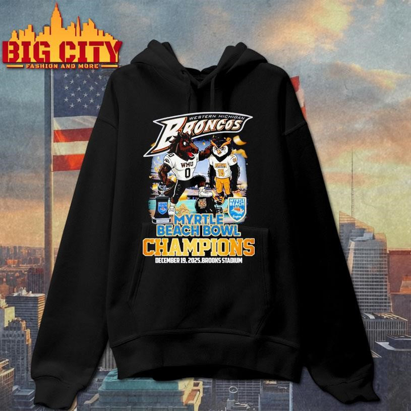 Western Michigan Broncos Myrtle Beach Bowl Champions 2025 Shirt