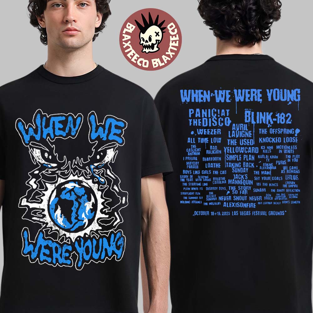 When We Were Young Festival 2025 Exclusive Merch Tee On October 18-19 2025 In Las Vegas Overseer Lineup T-Shirt