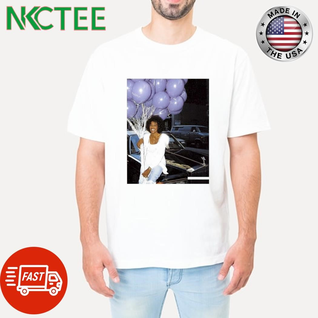 Whitney Houston – Whitney threw a 25th birthday party photo shirt