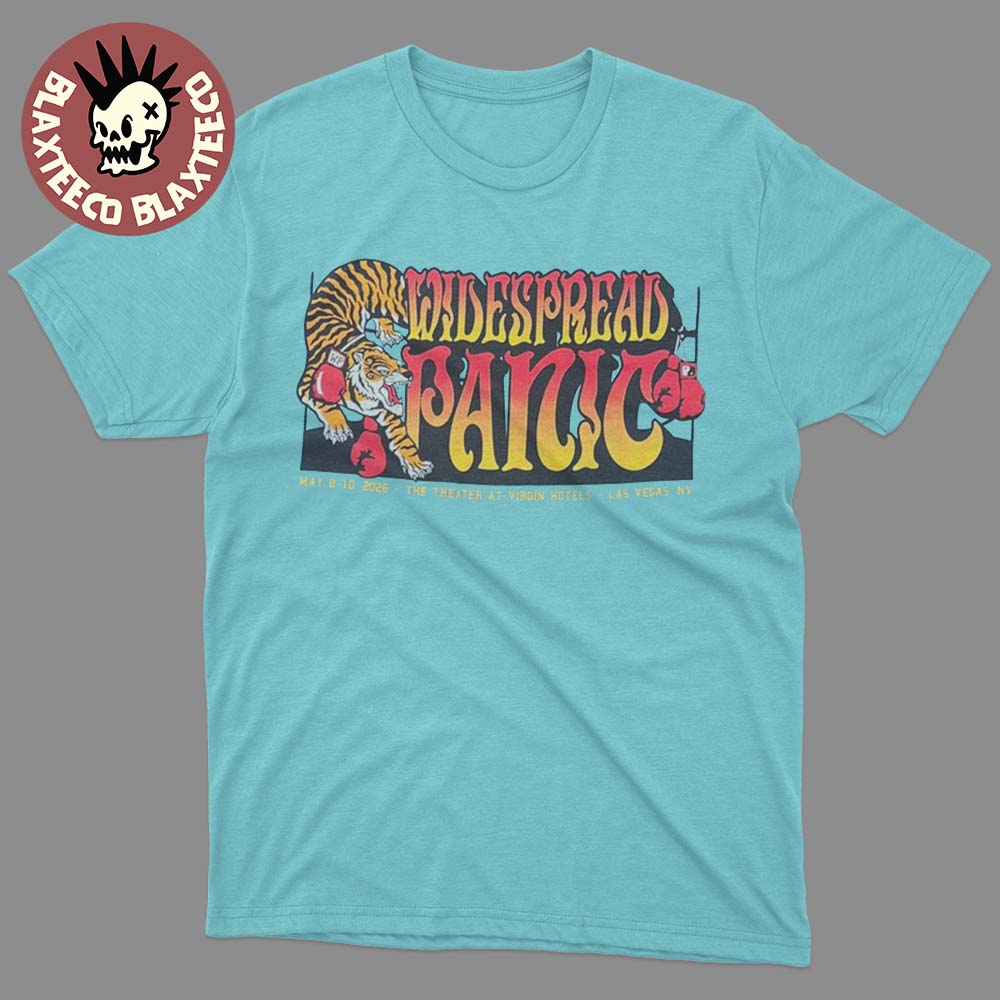 Widespread Panic Las Vegas NV 2026 Merch Tee On May 8 9 10 2026 The Tiger Logo T-Shirt