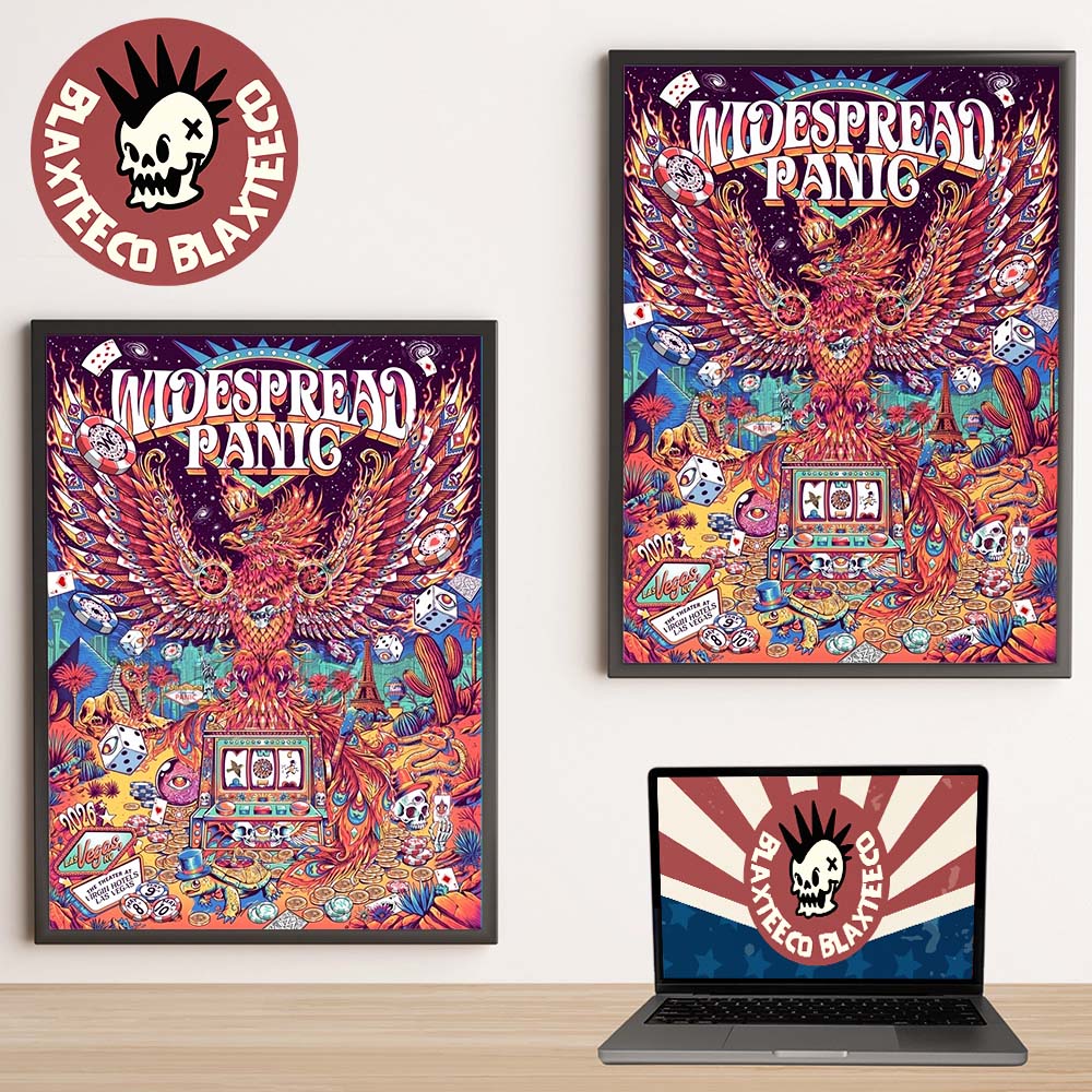 Widespread Panic Las Vegas NV 2026 Merch Tour Poster On May 8 9 10 2026 The Phoenix Art By Juan Ma Orozco Decor Poster Canvas