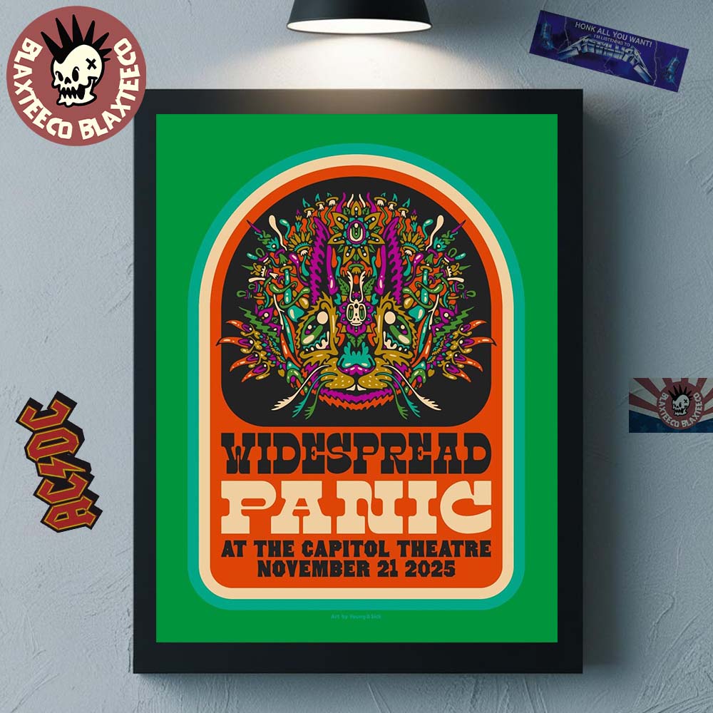 Widespread Panic Port Chester New York 2025 Night 1 Event Poster At The Capitol Theatre On November 21 2025 Poster Canvas