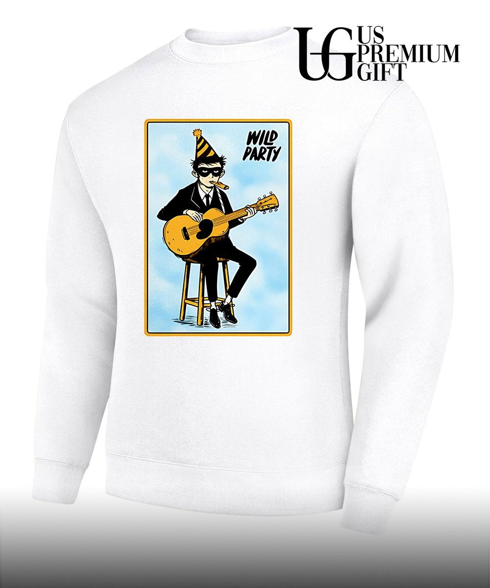 Wild Party Postcard draw shirt