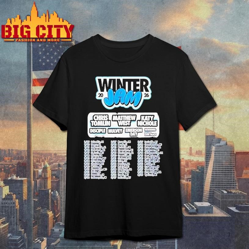 Winter Jam Tour 2026 Chris Tomlin Matthew West Katy Nichole Disciple Shirt