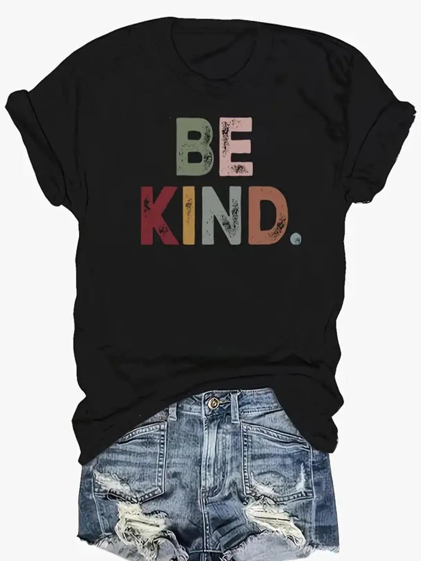 Women'WB shield Letter Print Round Neck Tee, Fashion Casual Crew Neck Short Sleeve T-Shirt for Daily Holiday Vacation Outdoor Wear, Ladies TNF for Summer