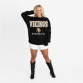 Women's Minnesota Vikings Gameday Couture Black Oversized Level Up Black Label
