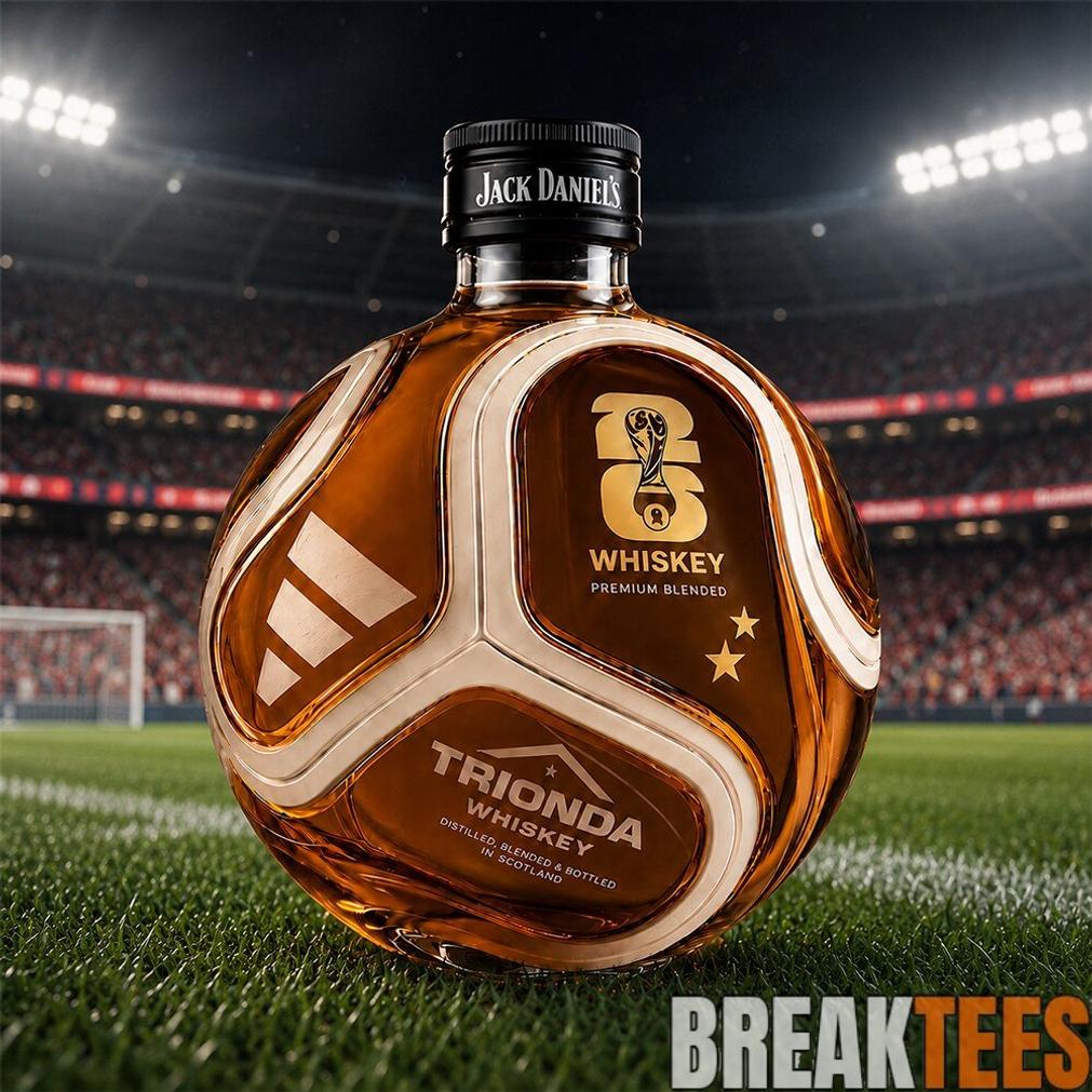 World Cup 2026 Trionda Ball Design Whiskey Bottle