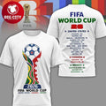 World Cup 2026 United States The Host Schedule Two Sided Shirt