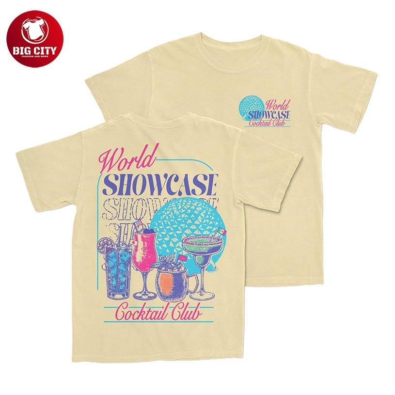 World Showcase Cocktail Club Two Sided Shirt