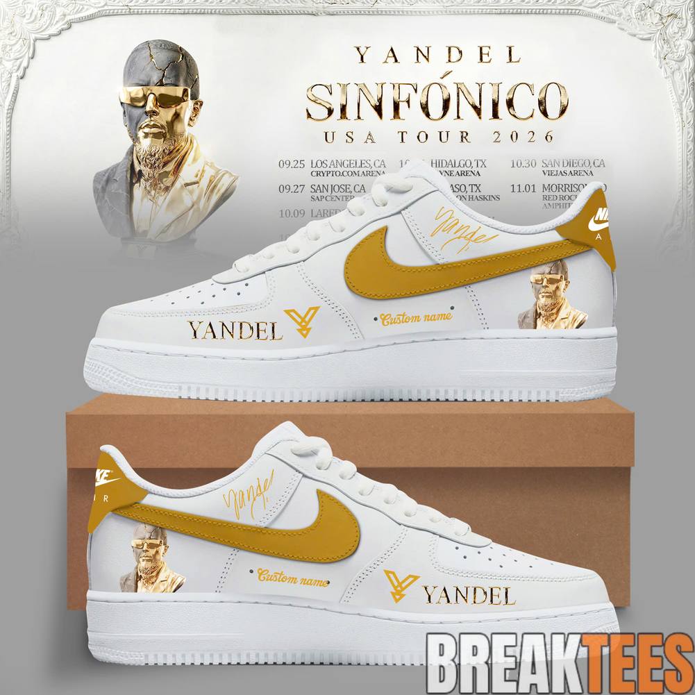 Yandel Sinfonico USA Tour 2026 Edition Custom Air Force 1 Sneaker