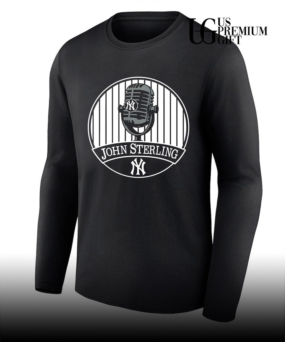 Yankees memorial patch for John Sterling shirt