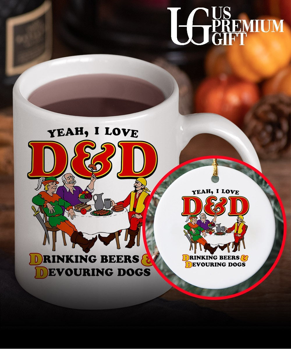 Yeah I Love D&D Drinking Beers and Devouring Dogs shirt