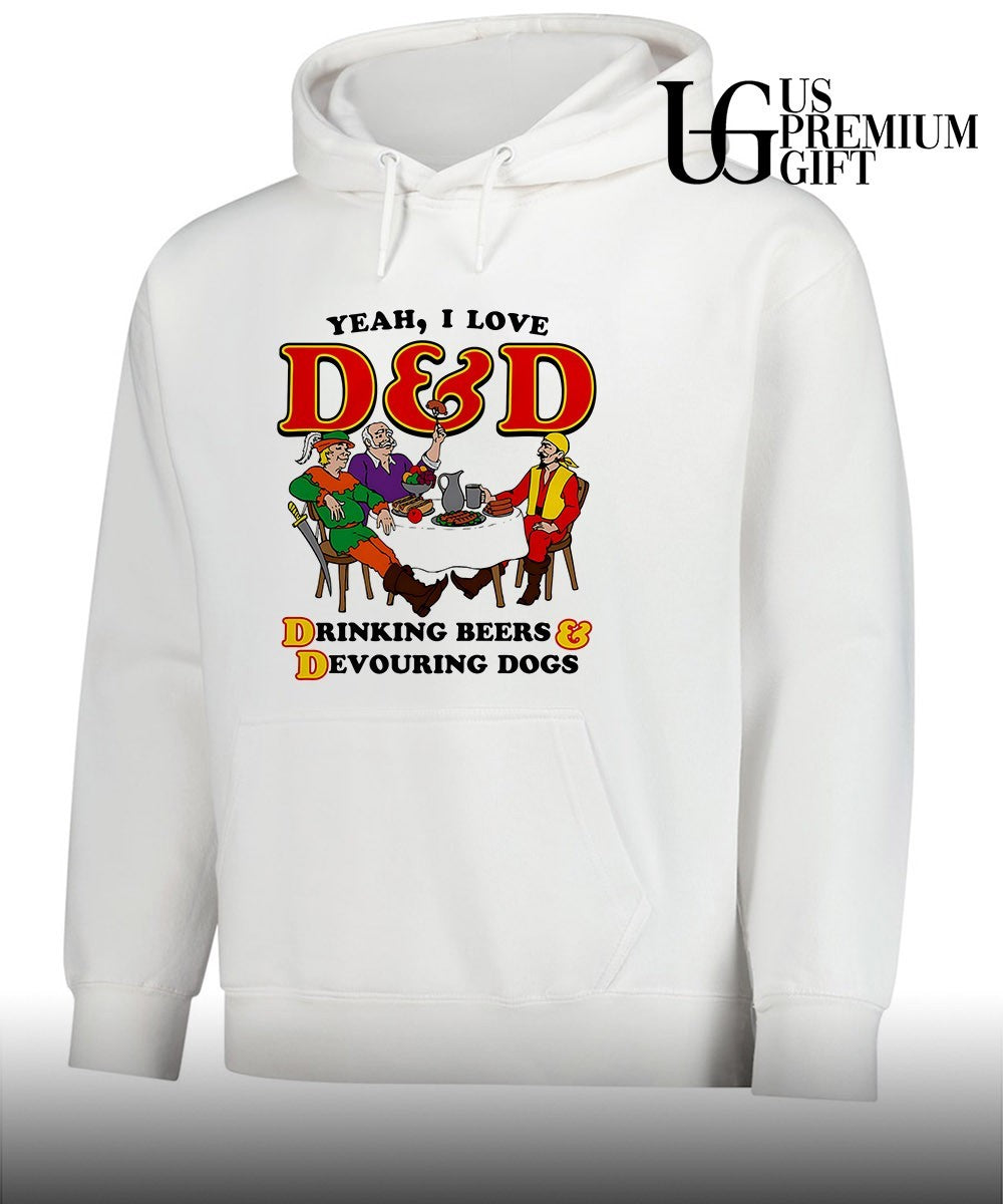 Yeah I Love D&D Drinking Beers and Devouring Dogs shirt