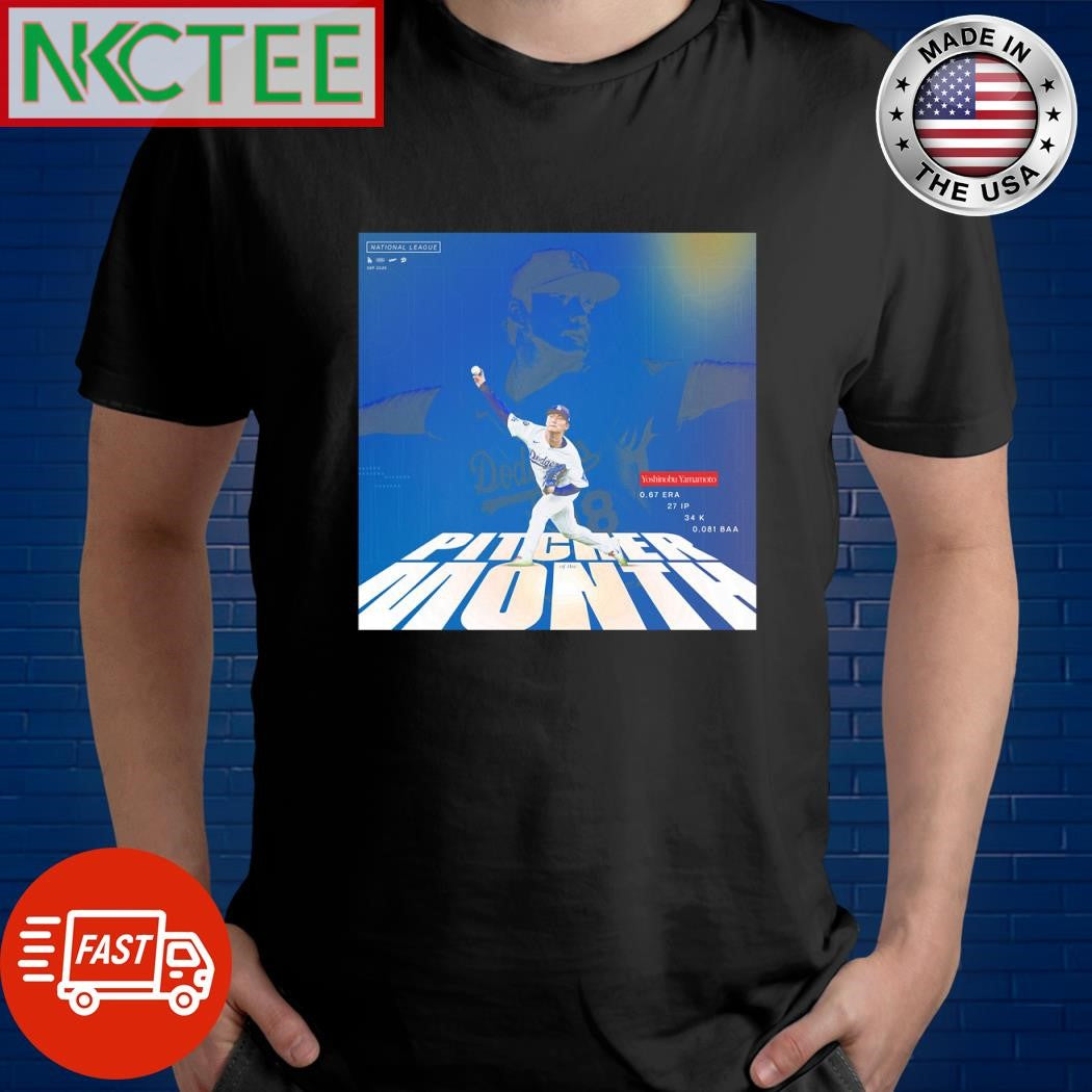 Yoshinobu Yamamoto National League Pitcher of the Month for September 2025 shirt