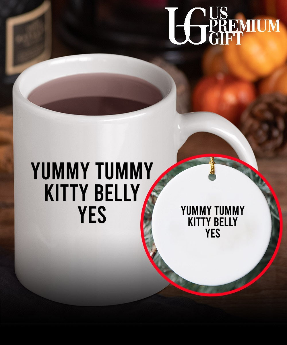 Yummy tummy kitty belly yes T-shirt