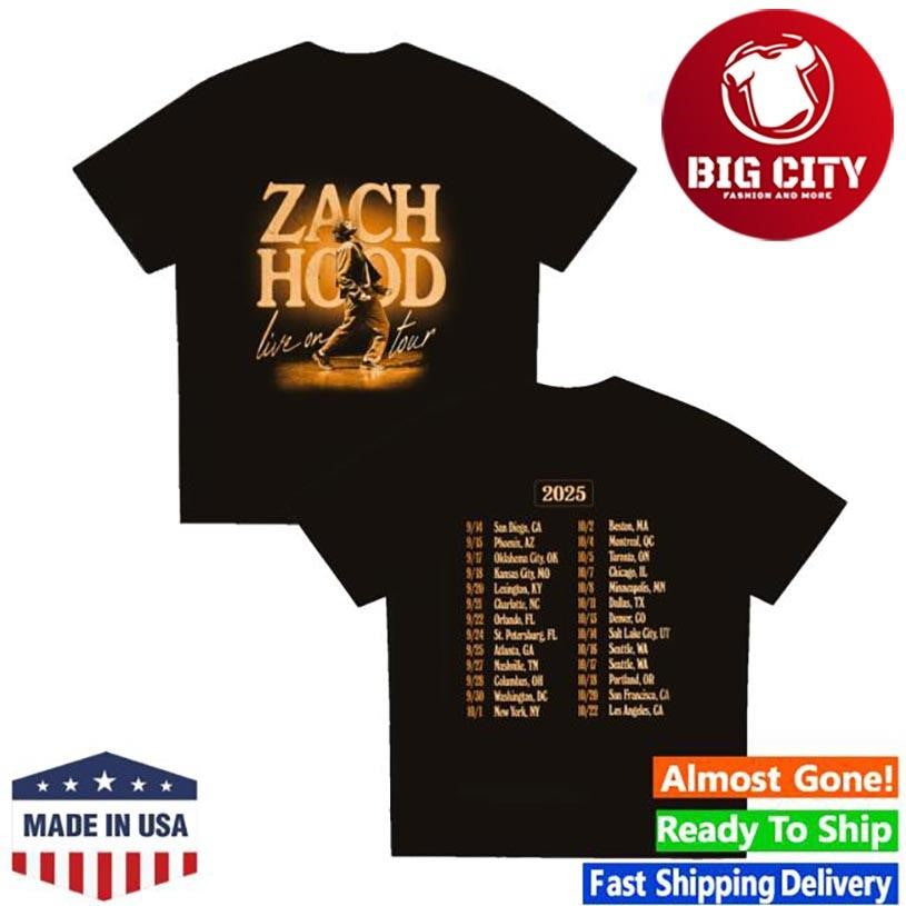 Zach Hood 2025 Tour Two Sided Shirt