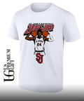 Zuby Ejiofor St. John’s Red Storm basketball pose shirt