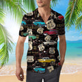 Amazing Vintage Muscle Car On Route Trendy Hawaiian Shirt