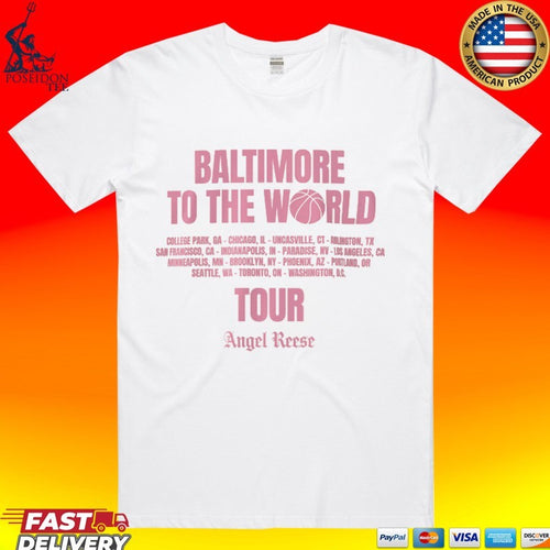 Angel Reese Baltimore To The World Tour T-shirt