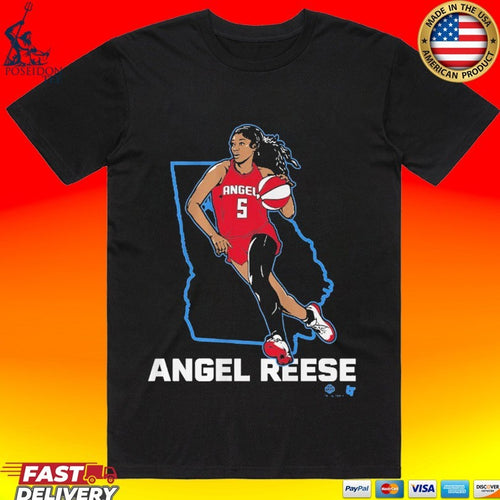 Angel Reese State Star Atlanta Basketball T-shirt