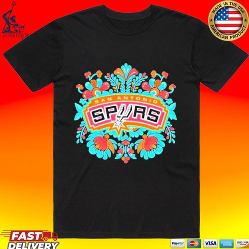 Antonio Spurs Fiesta Basketball Floral Nba Playoffs 2026 T-shirt